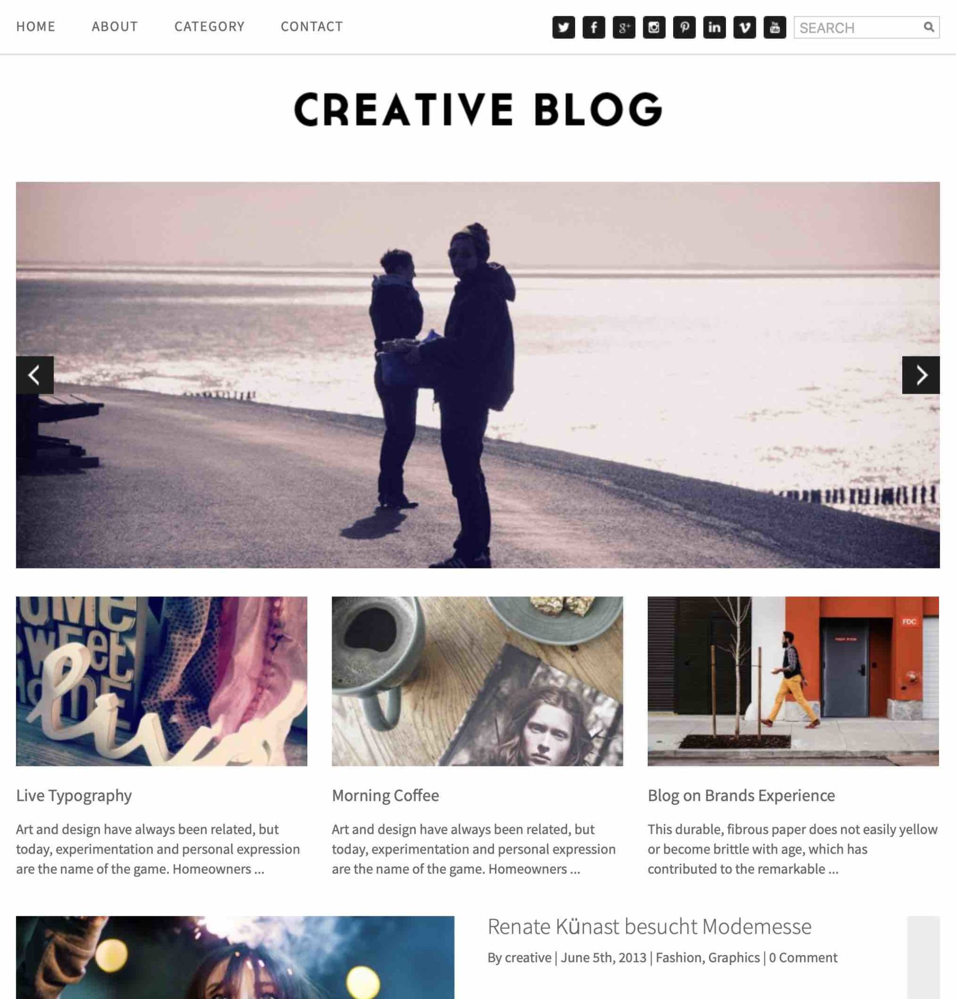 zro network creative blog theme